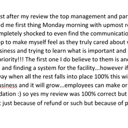 BWI Speedy Park - I gave a review on recent services & I wanted this posted after, can't give a 2nd review I feel it very important 4 both reviews 2 b seen