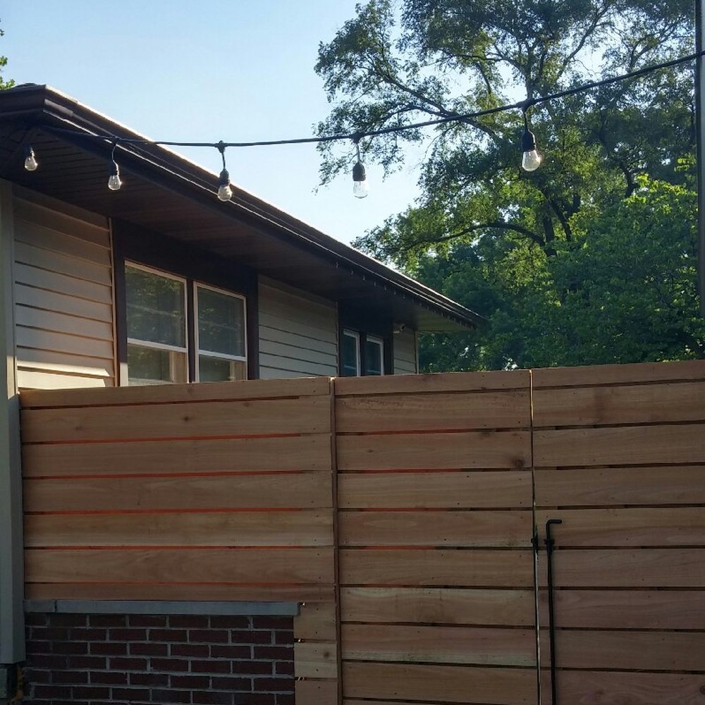 Gate view from backyard