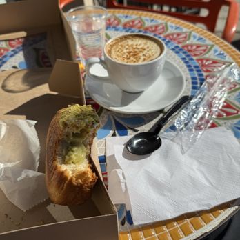 Chateau De Chantilly Cafe - Pistachio Croll and Creme Brulee Cappuccino - Bakeries Near Me - Chantilly, Virginia Chateau De Chantilly Cafe - Pistachio Croll and Creme Brulee Cappuccino - Bakeries Near Me - Chantilly, Virginia