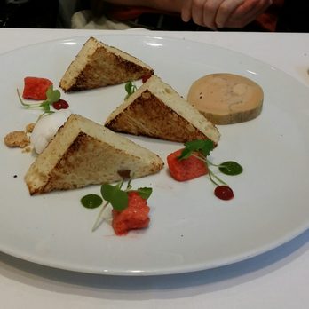 RENOIR Restaurant - Wonderful foie gras with strawberry foam. - French Near Me - Montreal, Quebec