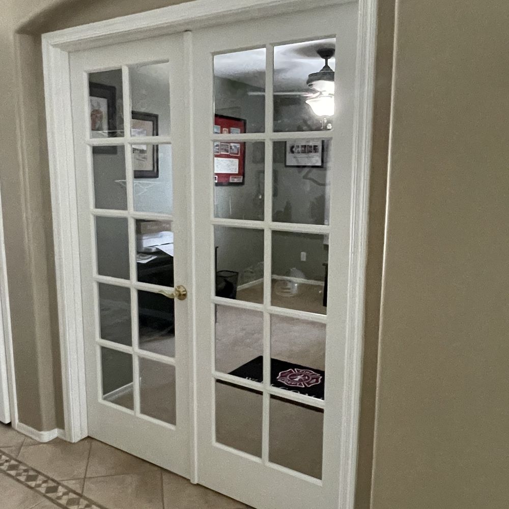 Evans Construction & Design - French doors to Den - General Contractors Near Me Evans Construction & Design - French doors to Den - General Contractors Near Me