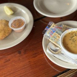 Fisherman's Wharf Steak & Seafood - Crab cake and crab bisque