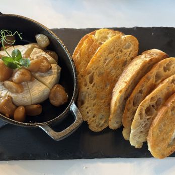 Magnolia Bistro - Baked Brea - Savory ($21) with toasted bread (also available in a "Sweet" option) - Wine Bars Near Me - Claremont, California Magnolia Bistro - Baked Brea - Savory ($21) with toasted bread (also available in a "Sweet" option) - Wine Bars Near Me - Claremont, California