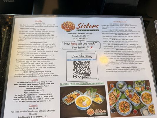 Menu photo 1 Sisters Thai Kitchen Roseville, CA Menu photo 1 Sisters Thai Kitchen Roseville, CA