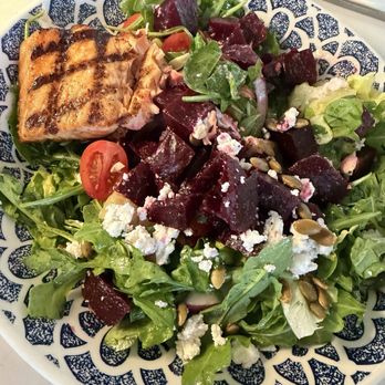 The Foxtail on the Lake - Beet salad and salmon - Seafood Near Me - Des Plaines, Illinois The Foxtail on the Lake - Beet salad and salmon - Seafood Near Me - Des Plaines, Illinois