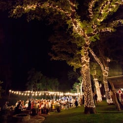 O W Ranch - The soaring oaks with over 80,000 miniature lights sets the background for dancing under the stars.
