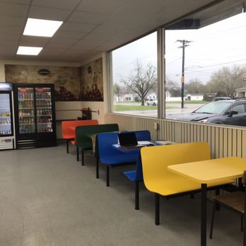 U&I Donuts - Colorful seats. - Donuts Near Me - Cuero, Texas