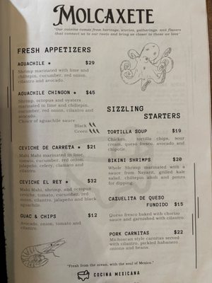 Menu photo 4 Molcaxete Phoenix, AZ
