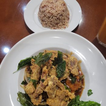 Sunny Thai - Crispy Soft Shell Crab with Brown Rice - Thai Near Me - Arlington, Texas