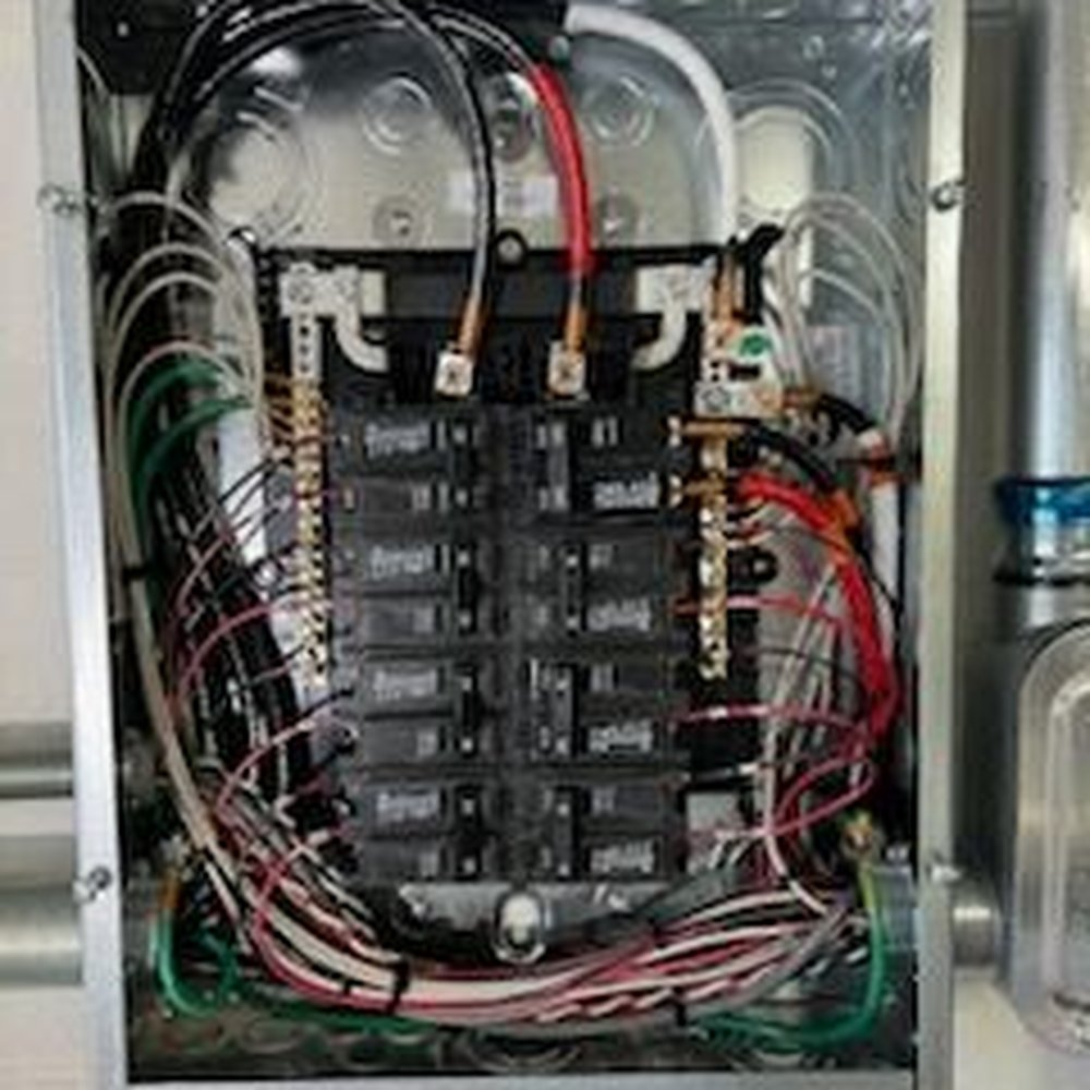 Main to subpanel wire cleanup. Main to subpanel wire cleanup.