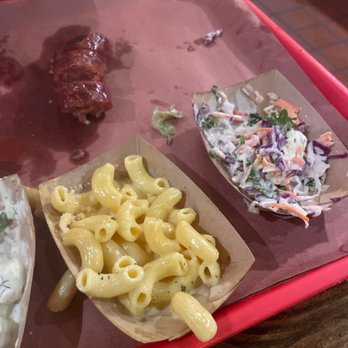 Terry Black's Barbecue - Mac n cheese, coleslaw with kale, jalapeño sausage! - Barbeque Near Me - Austin, Texas Terry Black's Barbecue - Mac n cheese, coleslaw with kale, jalapeño sausage! - Barbeque Near Me - Austin, Texas