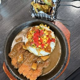 D06 - Curry Chicken Cutlet and A09 - Shishito Peppers