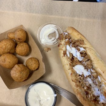 Inky's Authentic Philadelphia Cheesesteaks and Hoagies - Chicken bacon ranch with fried mushrooms. - Burgers Near Me - Easley, South Carolina