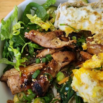 K Style Kitchen - Chicken & sesame seeds in bibimbap dinner. - Korean Near Me - Albuquerque, New Mexico