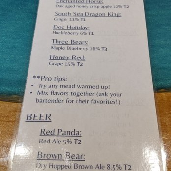 Arktos Meadery - Arktos Meadery menu June 2022 - Wine Tasting Room Near Me - Grand Rapids, Michigan