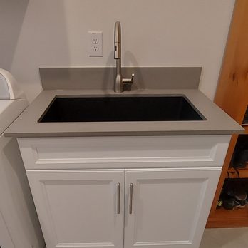 Custom Closet Guys - laundry room sink & vanity - Cabinetry Near Me
