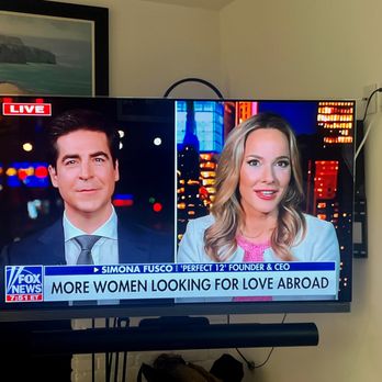 Perfect 12 - Simona Fusco on the Jesse Watters Show on FOX - Matchmakers Near Me - Beverly Hills, California Perfect 12 - Simona Fusco on the Jesse Watters Show on FOX - Matchmakers Near Me - Beverly Hills, California