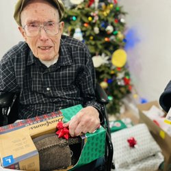 Golden Moments Care Home - Ted is celebrating his 99th Christmas!