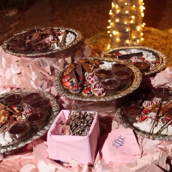 Page Barteau Catering - Dessert table: toffee bark, fruit tarts, chocolate creme brûlée, Mexican wedding cookies and white chocolate raspberry tarts - Caterers Near Me - San Antonio, Texas Page Barteau Catering - Dessert table: toffee bark, fruit tarts, chocolate creme brûlée, Mexican wedding cookies and white chocolate raspberry tarts - Caterers Near Me - San Antonio, Texas
