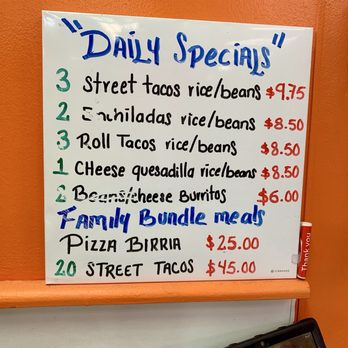 EL Gordo Mexican Grill - Daily Specials Wall Menu - Mexican Near Me - Peoria, Arizona EL Gordo Mexican Grill - Daily Specials Wall Menu - Mexican Near Me - Peoria, Arizona
