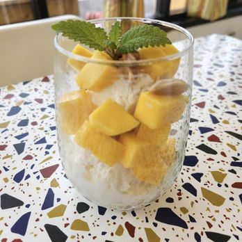 EaThai - mango sticky rice with ice cream - Thai Near Me - Chicago, Illinois EaThai - mango sticky rice with ice cream - Thai Near Me - Chicago, Illinois
