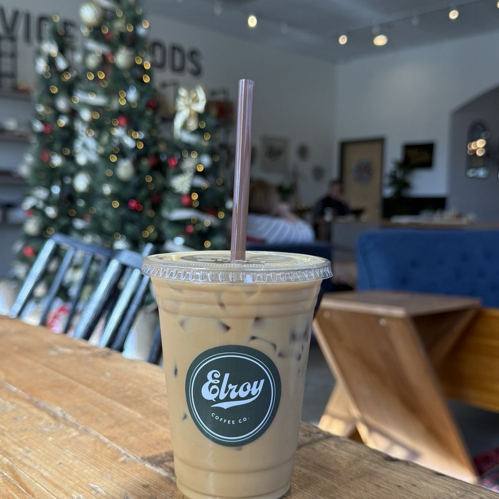 Elroy Coffee - Iced caramel latte with almond milk 10/10!! - Coffee & Tea Near Me - Franklin, Tennessee