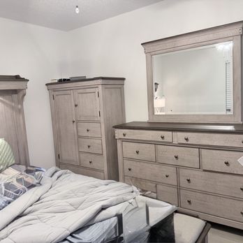 J Patrick’s Furniture - Chest of drawers and dresser with mirror headboard - Furniture Stores Near Me - Pooler, Georgia J Patrick’s Furniture - Chest of drawers and dresser with mirror headboard - Furniture Stores Near Me - Pooler, Georgia