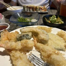 Shrimp Tempura & Tempura vegetables Shrimp Tempura & Tempura vegetables