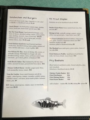 Menu photo 4 The Tin Trout Newland, NC Menu photo 4 The Tin Trout Newland, NC
