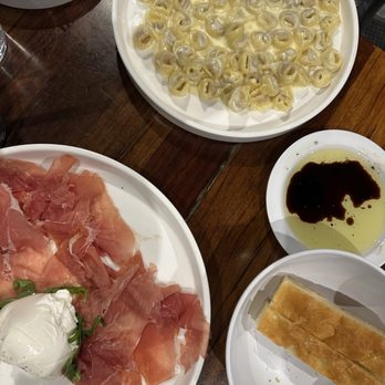Pasta Sisters - Homemade Tortellini  Prosciutto Plate with Italian Burrata - Italian Near Me - Culver City, California