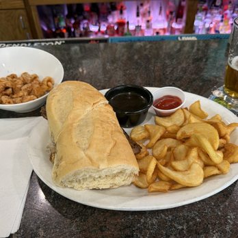 Lost Shaker Bar and Grill - Prime Rib Dip. Basic ... Hot ... With a Space Dust to wash it down. Van Halen playing ... EXCELLENT! - American Near Me - Lincoln, California Lost Shaker Bar and Grill - Prime Rib Dip. Basic ... Hot ... With a Space Dust to wash it down. Van Halen playing ... EXCELLENT! - American Near Me - Lincoln, California