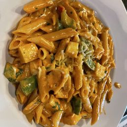 Paneer Tikka Alfredo Pasta