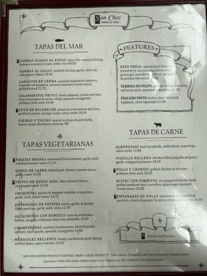 Menu photo 1 San Chez Bistro Grand Rapids, MI Menu photo 1 San Chez Bistro Grand Rapids, MI