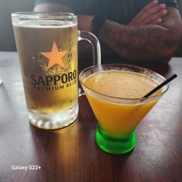 Mango Martini and Sapporo Mango Martini and Sapporo