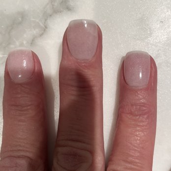 Christie Nail Salon - A crack less than 24 hours later and white powder specs under the clear polish...looks 100X worse up close! - Nail Salons Near Me - New York, New York Christie Nail Salon - A crack less than 24 hours later and white powder specs under the clear polish...looks 100X worse up close! - Nail Salons Near Me - New York, New York
