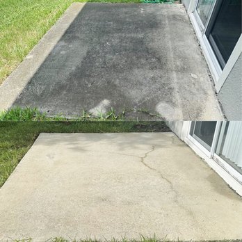 Jimmy's Bin Pressure Washing - Before and After of a patio cleaning - Pressure Washers Near Me Jimmy's Bin Pressure Washing - Before and After of a patio cleaning - Pressure Washers Near Me