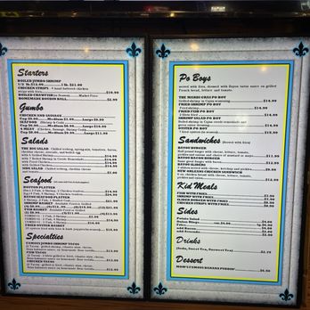 Bayou Cafe - Vidor - Menu - Cajun/Creole Near Me - Vidor, Texas Bayou Cafe - Vidor - Menu - Cajun/Creole Near Me - Vidor, Texas