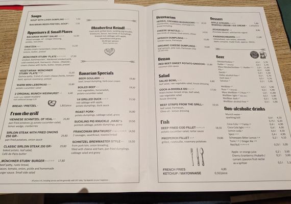 Menu photo 8 Münchner Stubn Munich, BY