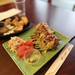 Sushi Kokku - Crazy Roll, Pork Gyozas, and Miso Soup