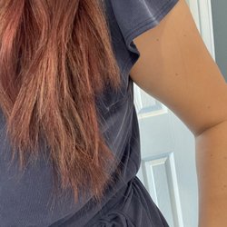 Wanted a trim and will end up losing about 5 inches off of my hair to fix this mess.