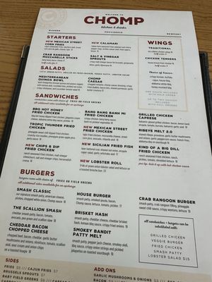 Menu photo 1 Chomp Kitchen & Drinks Warren, RI