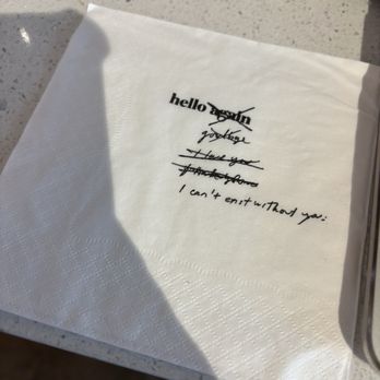 Hello Again - Cutest napkin ever! - Coffee & Tea Near Me - Honolulu, Hawaii Hello Again - Cutest napkin ever! - Coffee & Tea Near Me - Honolulu, Hawaii