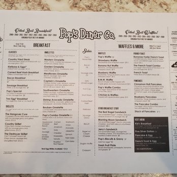 Pop's Diner - Breakfast menu - Diners Near Me - Virginia Beach, Virginia Pop's Diner - Breakfast menu - Diners Near Me - Virginia Beach, Virginia
