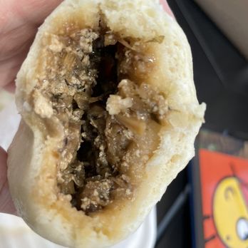 Nikuman-Ya - Vegan Baos(2pcs) - inside of the bao - Japanese Near Me - Gardena, California
