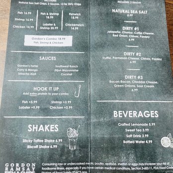 Gordon Ramsay Fish & Chips - Menu - Fish & Chips Near Me - Washington, DC, District of Columbia