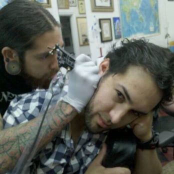 Apogee Tattoo Parlour - Sam popping Fifi's tattoo cherry! - Tattoo Near Me - San Diego, California Apogee Tattoo Parlour - Sam popping Fifi's tattoo cherry! - Tattoo Near Me - San Diego, California