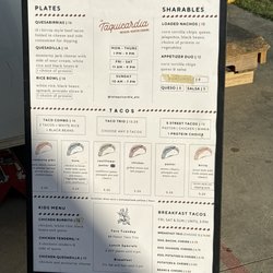 La Taquicardia - Menu