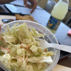 Freshly made Cole slaw