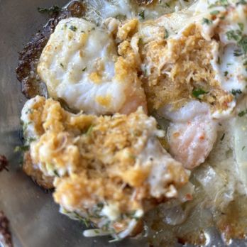 Capt Dave's On the Gulf - Stuffed Shrimp Parmesan - kinda the inside? - Seafood Near Me - Destin, Florida Capt Dave's On the Gulf - Stuffed Shrimp Parmesan - kinda the inside? - Seafood Near Me - Destin, Florida