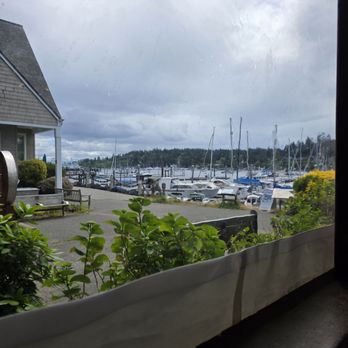 Doc's Marina Grill - View from my table on the big deck - American Near Me - Bainbridge Island, Washington